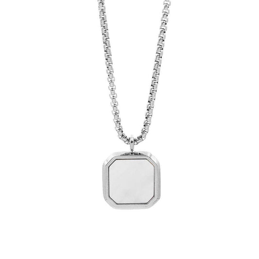 The limestone square necklace