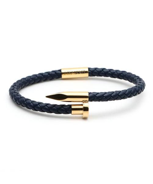 The gold plated nail navy blue